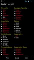 Verbes Italiens capture d'écran 1