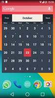 Monthly Calendar Widget captura de pantalla 1