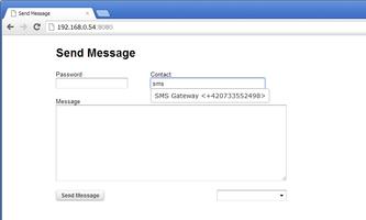 Send Message + SMS Server تصوير الشاشة 1