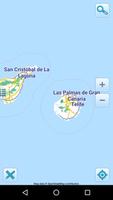 Карта Канарские острова офлайн постер