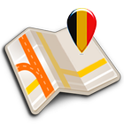 Map of Brussels offline icon