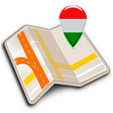 Carte de Hongrie hors-ligne icône