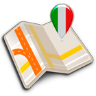 Carte des îles d'Italie icône