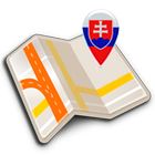 Map of Slovakia offline ícone