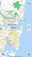 Carte de Sydney hors-ligne Affiche
