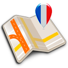 Map of Paris offline icon
