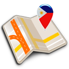 Carte de Philippines icône