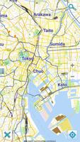 Map of Tokyo offline پوسٹر
