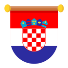 Carte de la Croatie icône