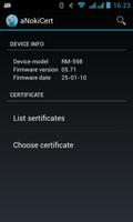 aNokiCert capture d'écran 2
