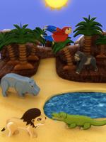 Animals for toddlers kids free پوسٹر