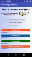 SSLC English 8th Quiz Plakat