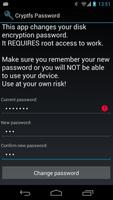 Cryptfs Password capture d'écran 1