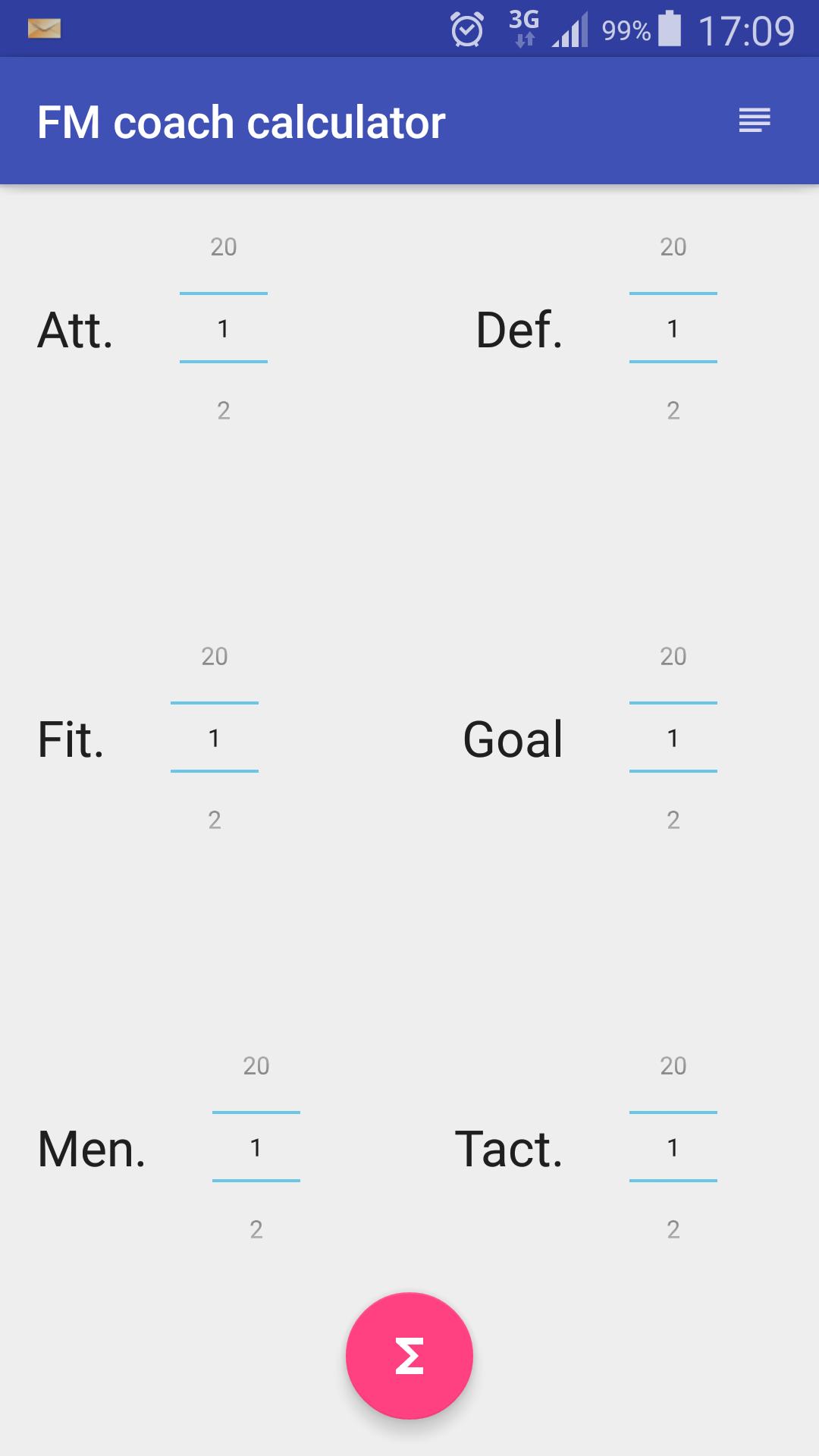 FM coach calculator for Android - APK Download