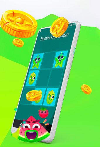 Nomini mobilfelület képernyőkép slot játékkal