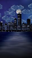 Night city from sea wallpaper capture d'écran 1