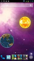 Planets in universe wallpaper Affiche