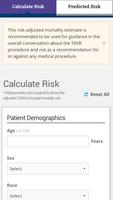 برنامه‌نما TAVR Risk Calculator عکس از صفحه