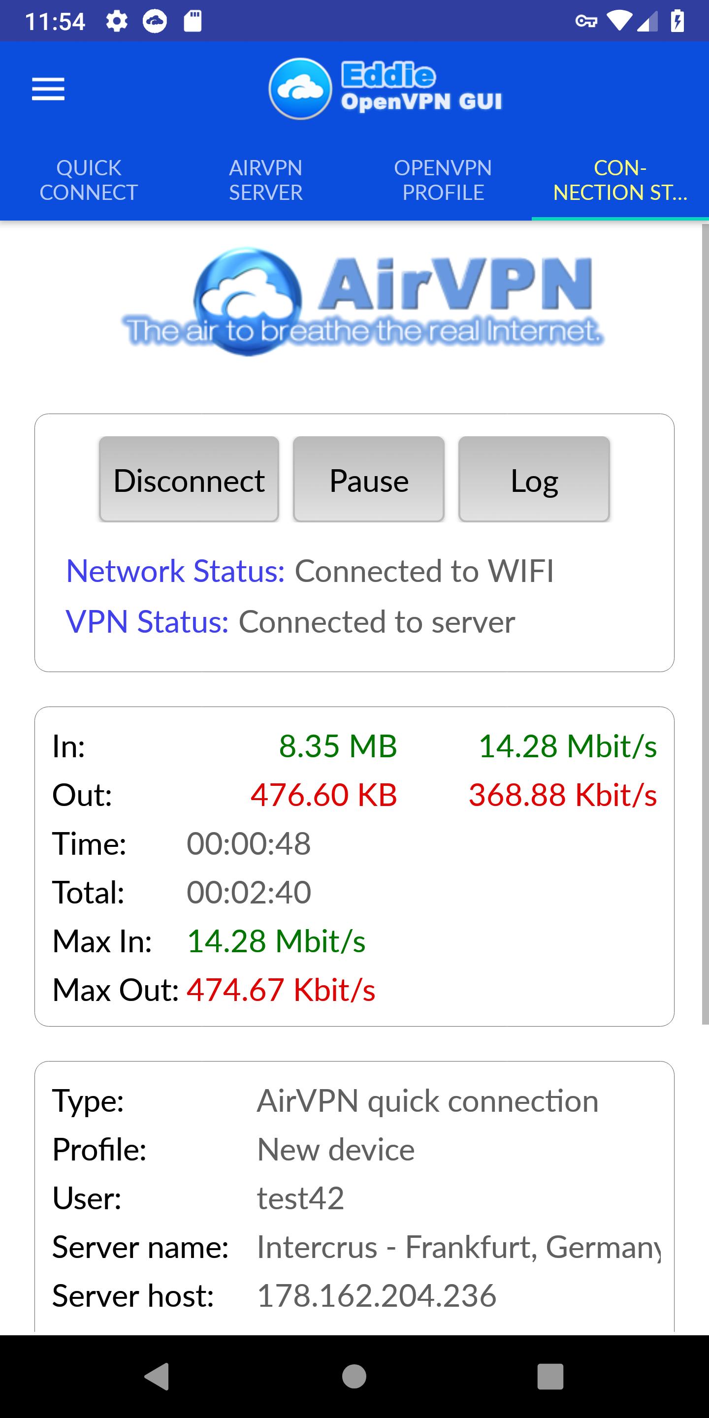Eddie - AirVPN official OpenVPN GUI for Android - APK Download