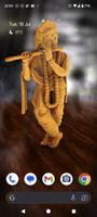 3D Lord Krishna Wallpaper Affiche