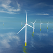 Coastal Wind Farm Wallpaper