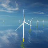 Coastal Wind Farm Wallpaper