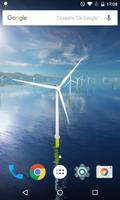 Coastal Wind Farm Wallpaper پوسٹر