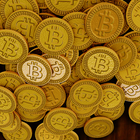Bitcoins 3D ícone