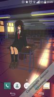 Anime Schoolgirl 3D Wallpaper capture d'écran 2