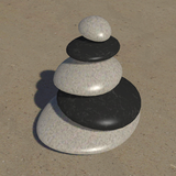 3D Zen Stones icône