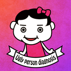 Ugly person diagnosis icon