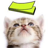 Not defteri Cat Sticky Kediler simgesi