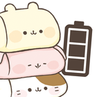 Battery widget Cute Characters आइकन