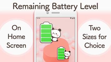 Battery widget Cute Characters poster