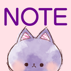 Notas Cute Characters Notepad icono