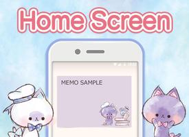Notepad Cute Characters poster