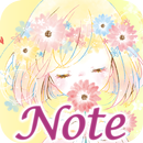 Bloco de notas Flowery Kiss APK