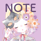 Notepad Flowery Kiss-icoon