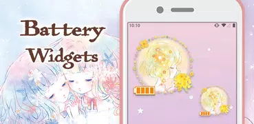 Battery widget Flowery Kiss