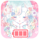 Battery widget Flowery Kiss icône