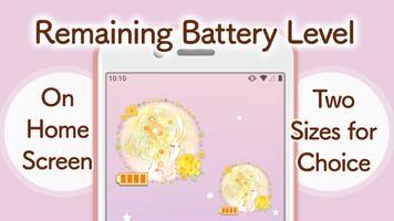 Battery widget Flowery Kiss Affiche