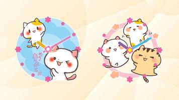 Horloge : Chats - Kansai Cats capture d'écran 1