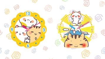 Clocks Widget Kansai Cats تصوير الشاشة 2