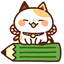 Memo pad widget Maneki Cat aplikacja