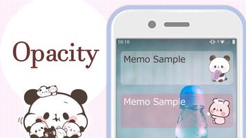 Sticky Note Mochimochi Panda screenshot 3