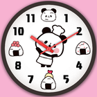 Analog Clock Mochi Mochi Panda icône
