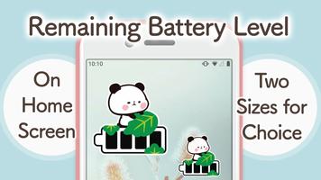 Battery widget MochimochiPanda Cartaz