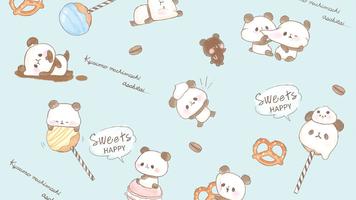 Wallpaper MOCHI MOCHI PANDA ภาพหน้าจอ 1