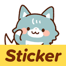 Korean Stickers Wolf & Animals aplikacja