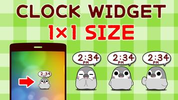 Pesoguin Clock Widget -Penguin Affiche